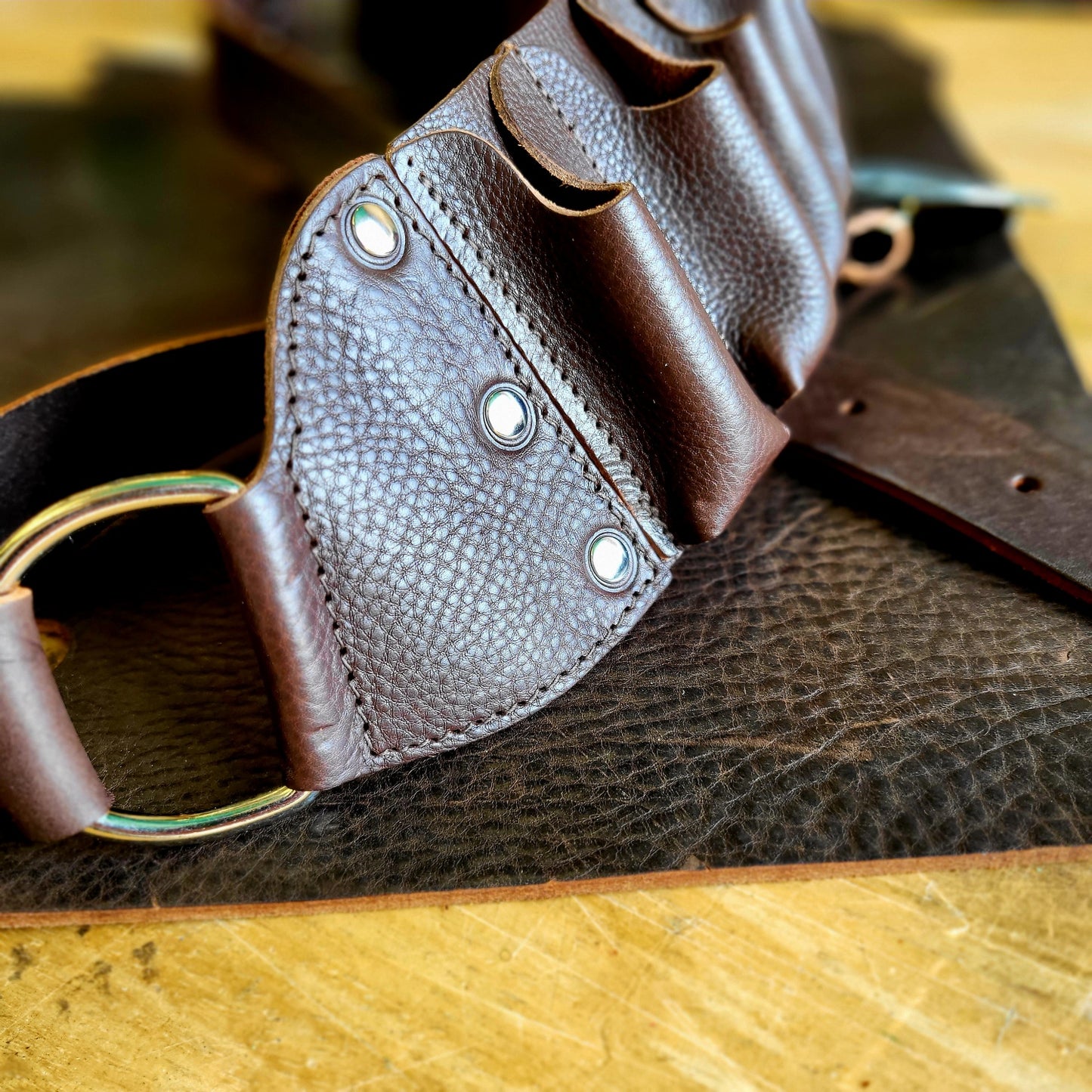 Leather Harmonica Bandolier