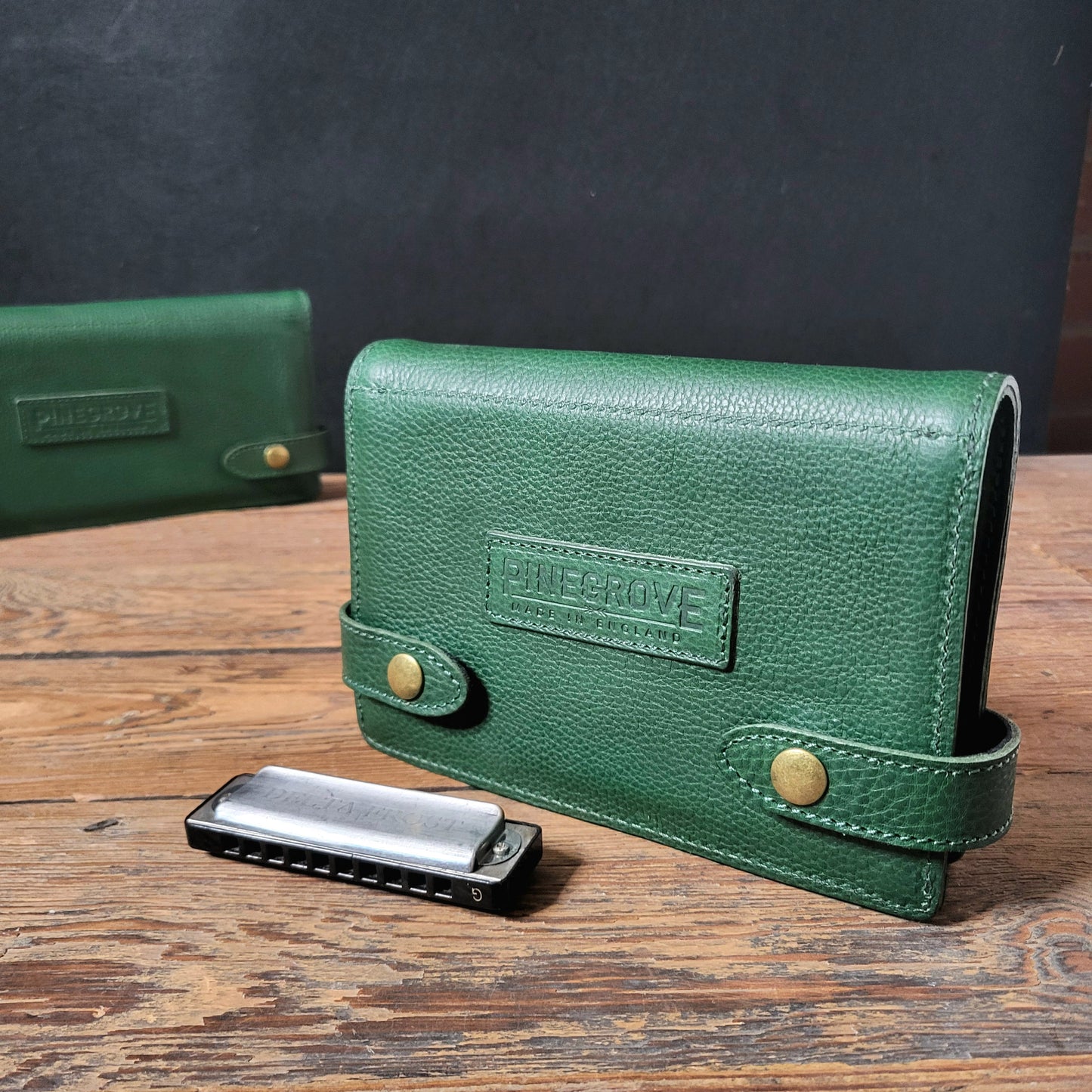 4-Pack Leather Harmonica Case