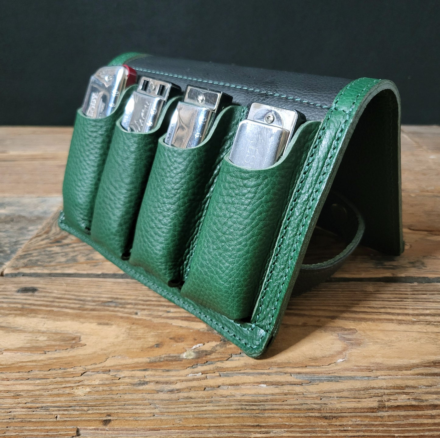4-Pack Leather Harmonica Case