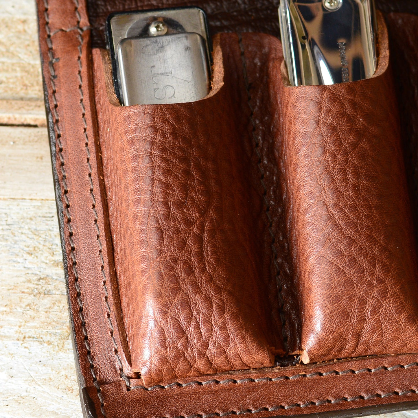 4-Pack Leather Harmonica Case