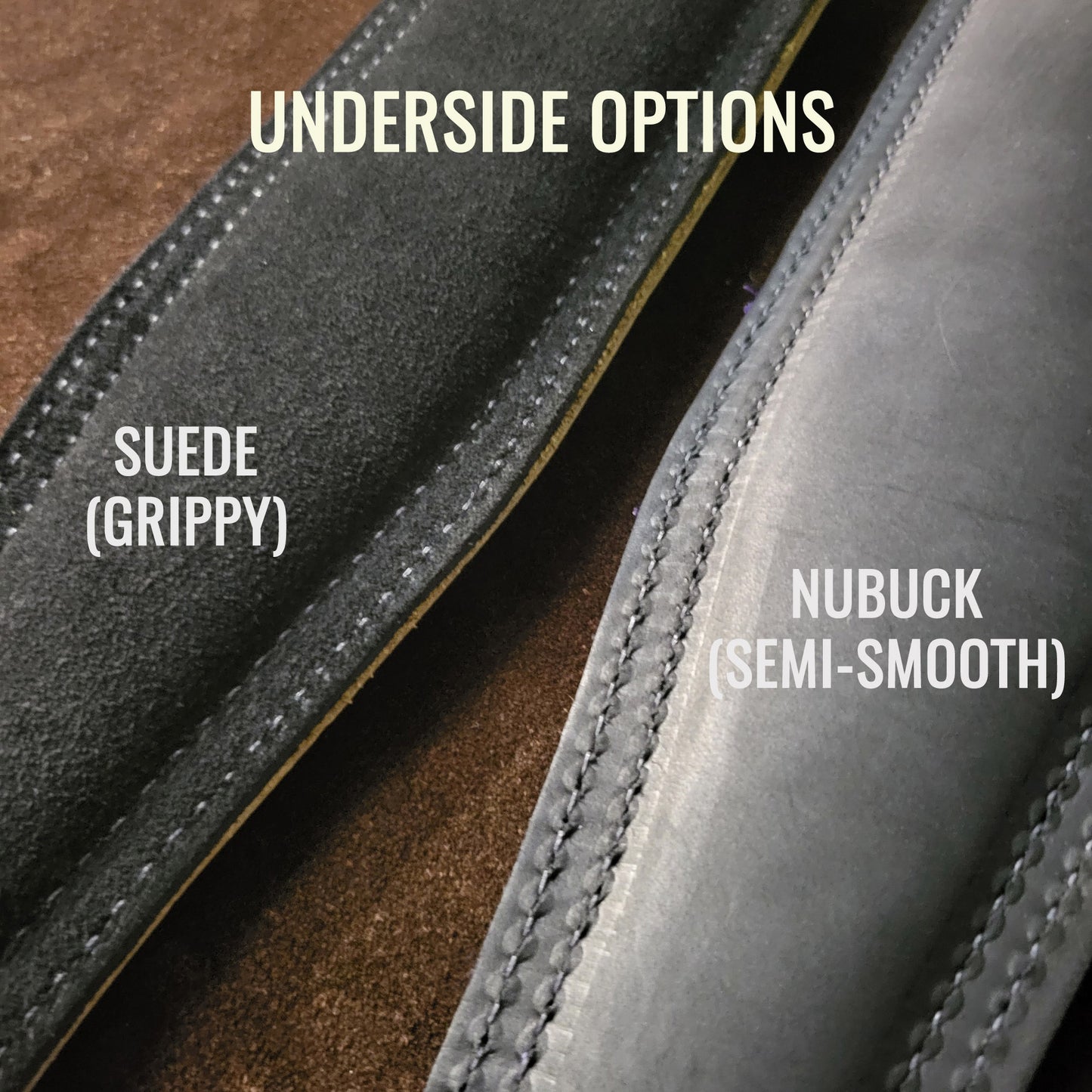 BS63 Wide Padded Guitar Strap - Smooth Leather