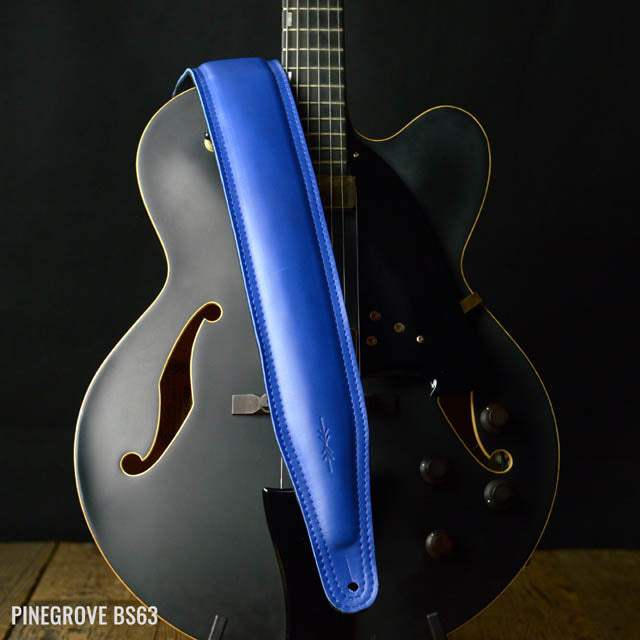 BS63 Wide Padded Guitar Strap - Smooth Leather