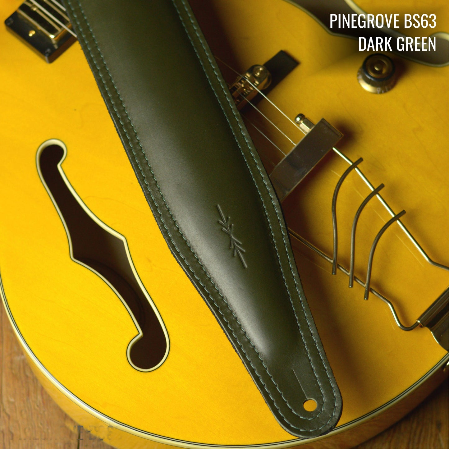 BS63 Wide Padded Guitar Strap - Smooth Leather
