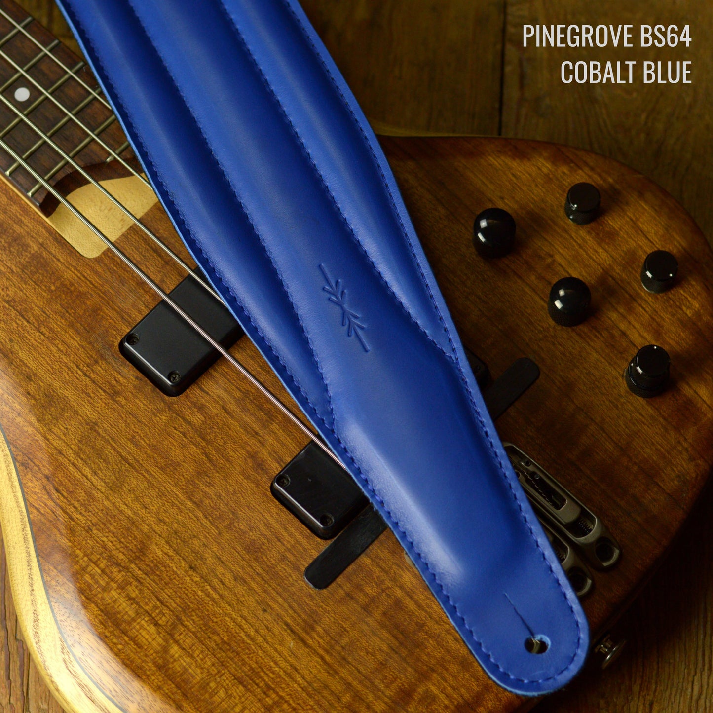 BS64 4"/100mm Bass Guitar Strap - Smooth Leather