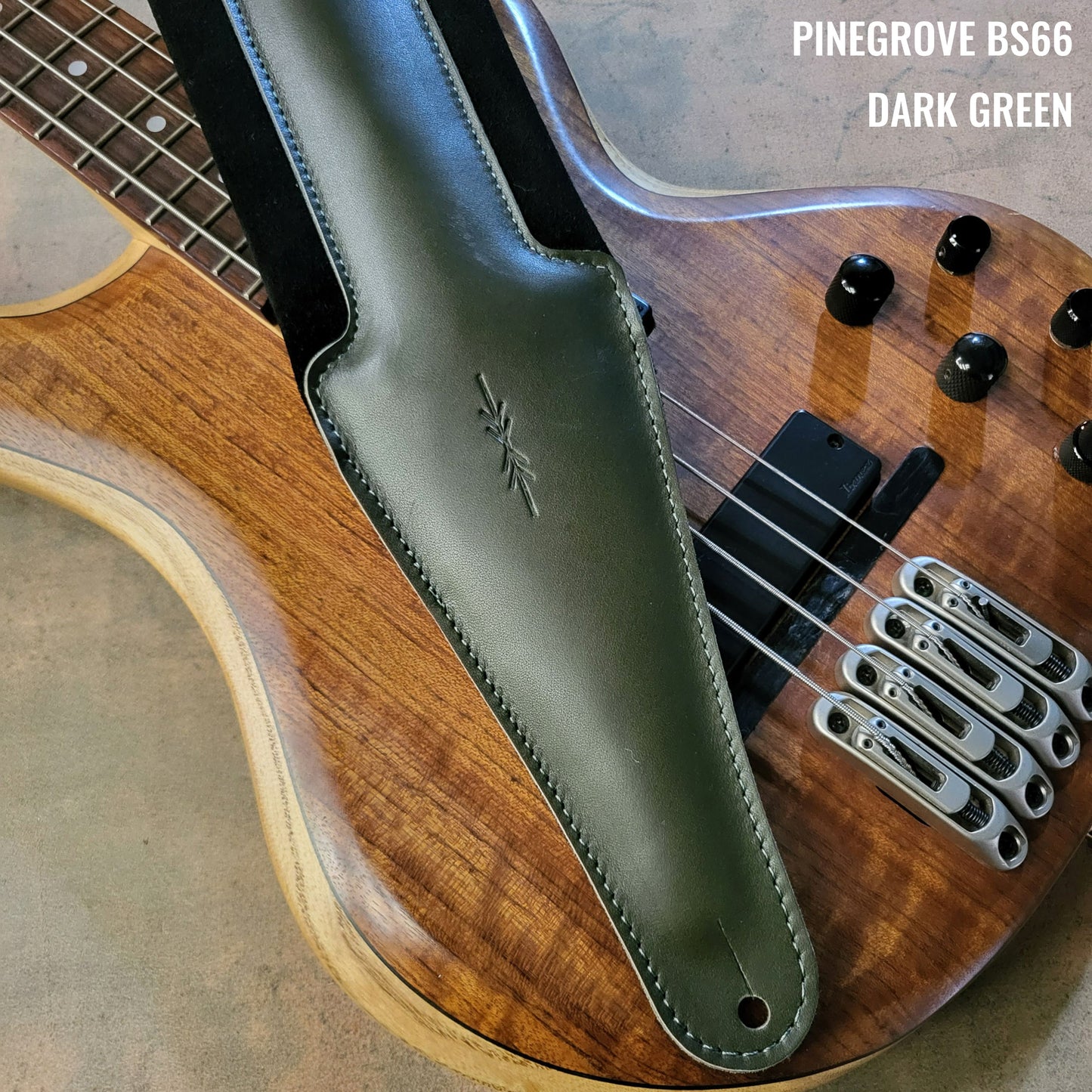 BS66 Deluxe Bass Guitar Strap - Smooth Leather