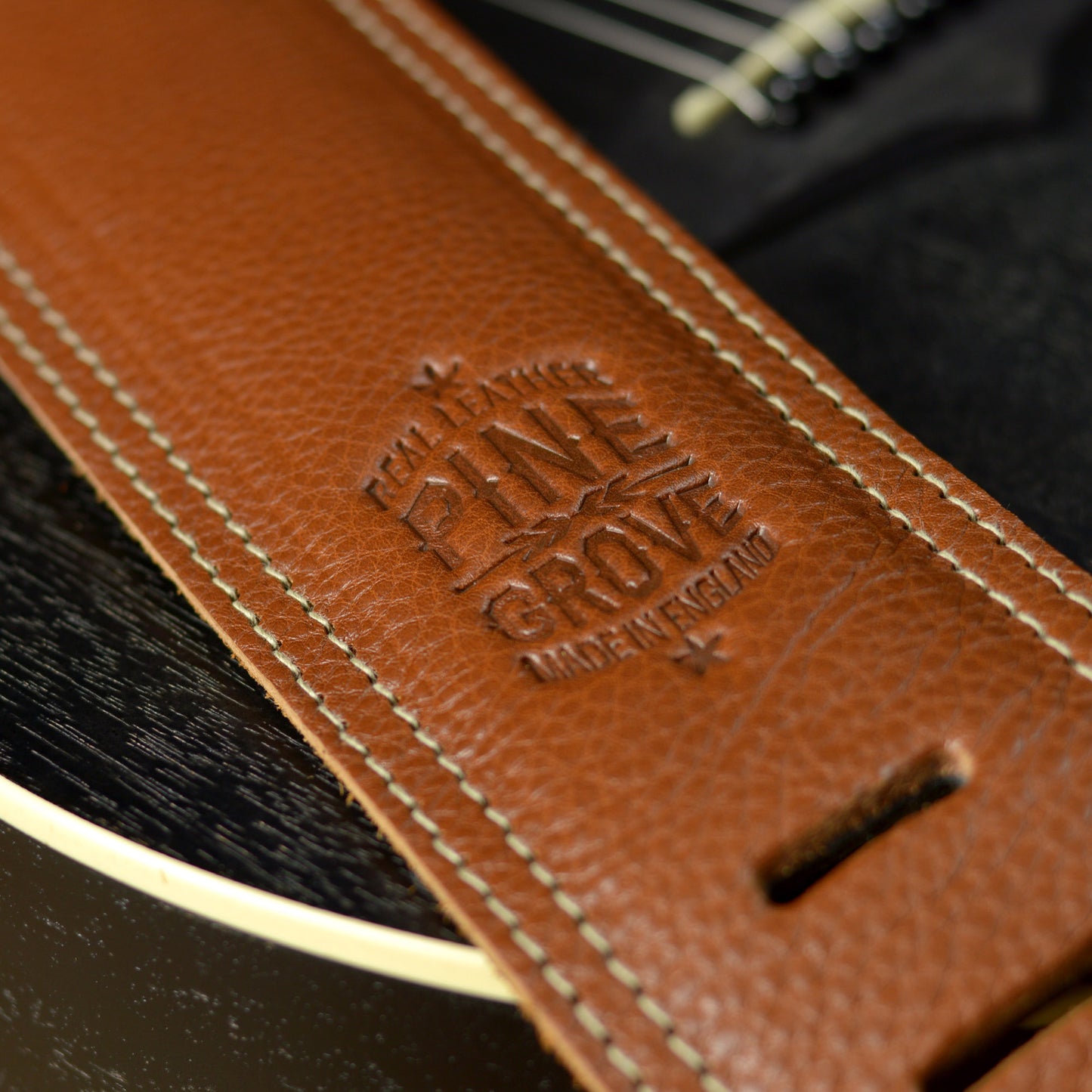 BS73 Western Guitar Strap - Bronze Conchos