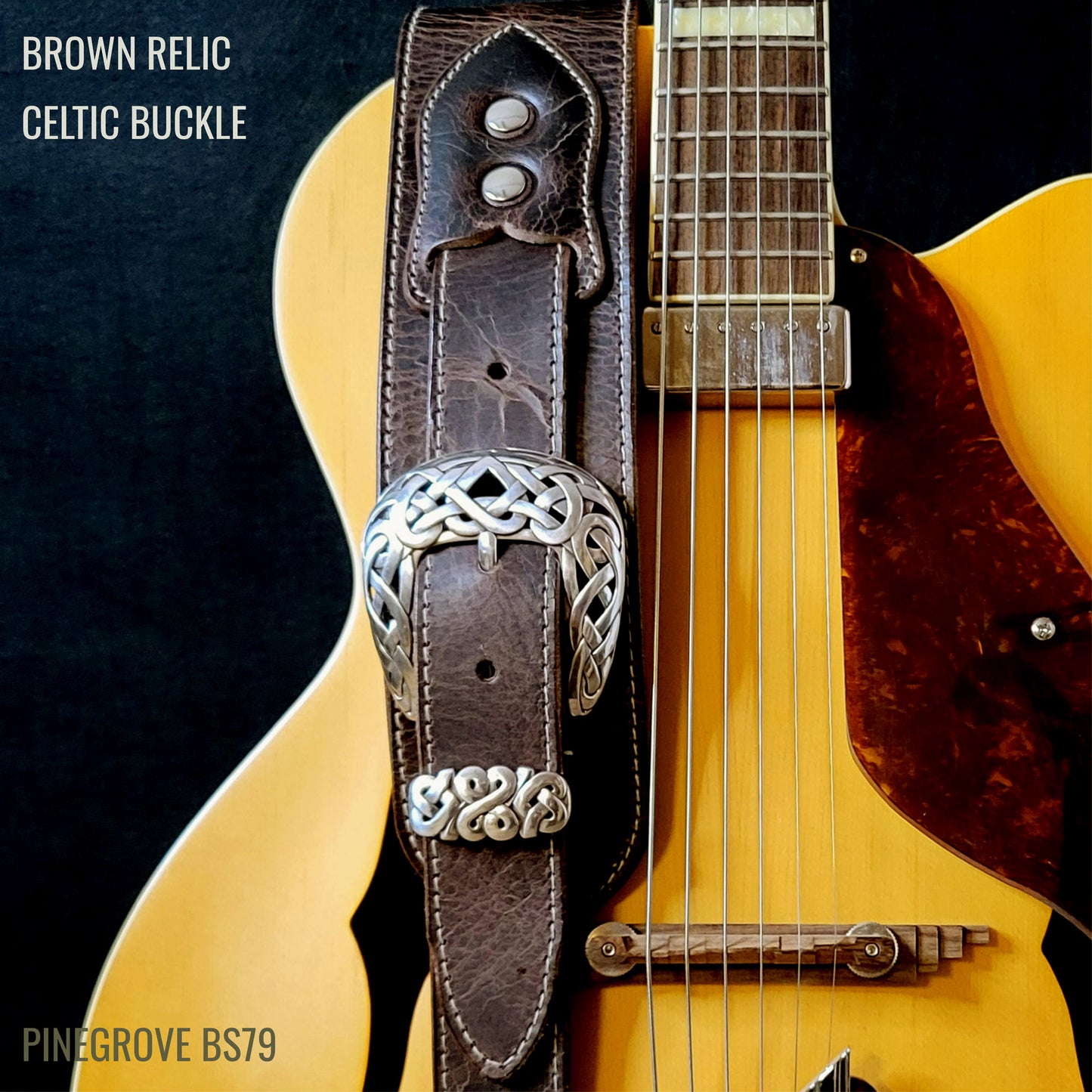 BS79 Guitar Strap With Celtic Buckle