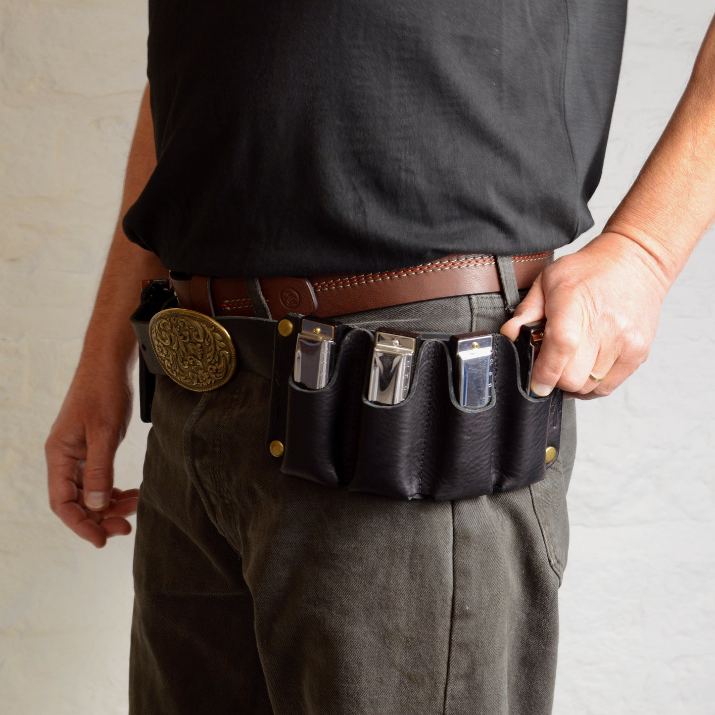 Leather Harmonica Holster