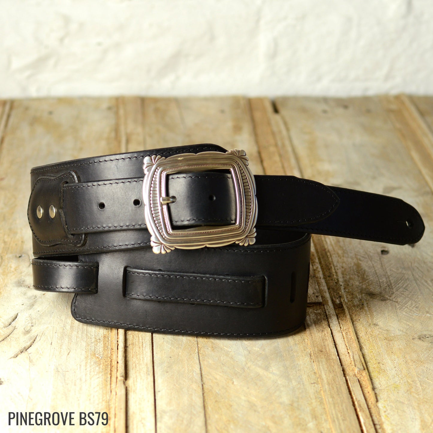 BS79 Guitar Strap With Art Deco Buckle