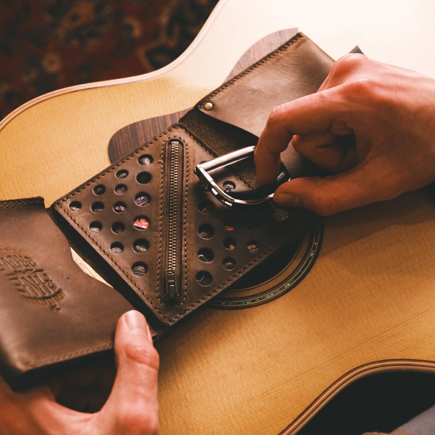 Leather Guitar Gear Wallet