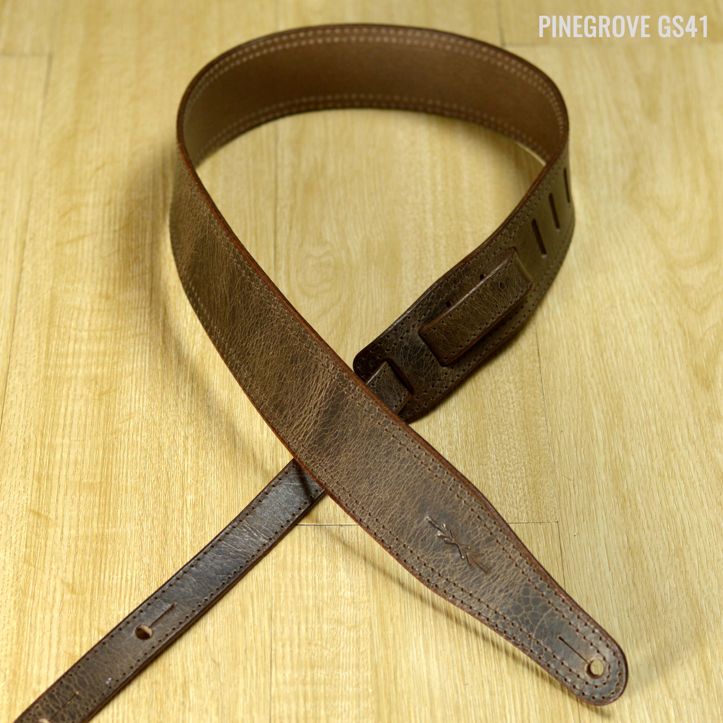 GS41 Solid Leather Guitar Strap