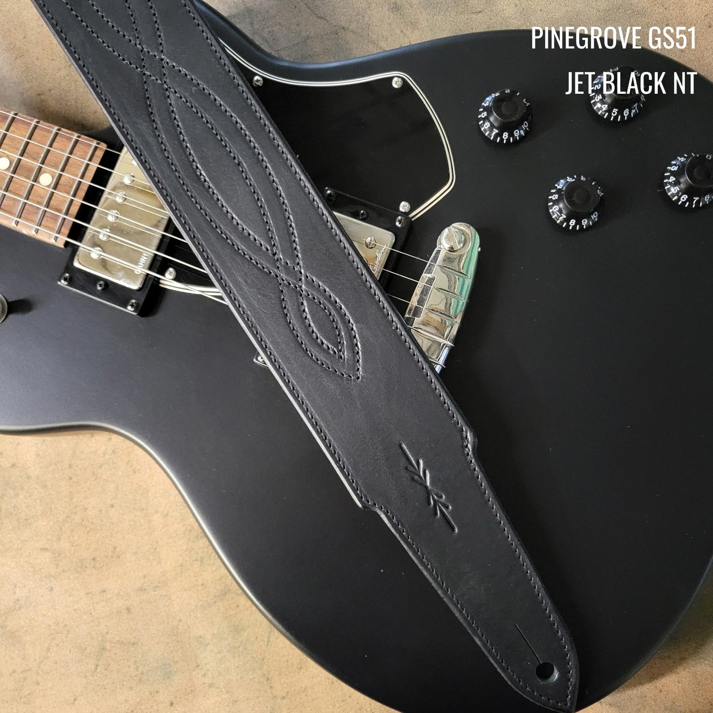 GS51 Solid Leather Guitar Strap