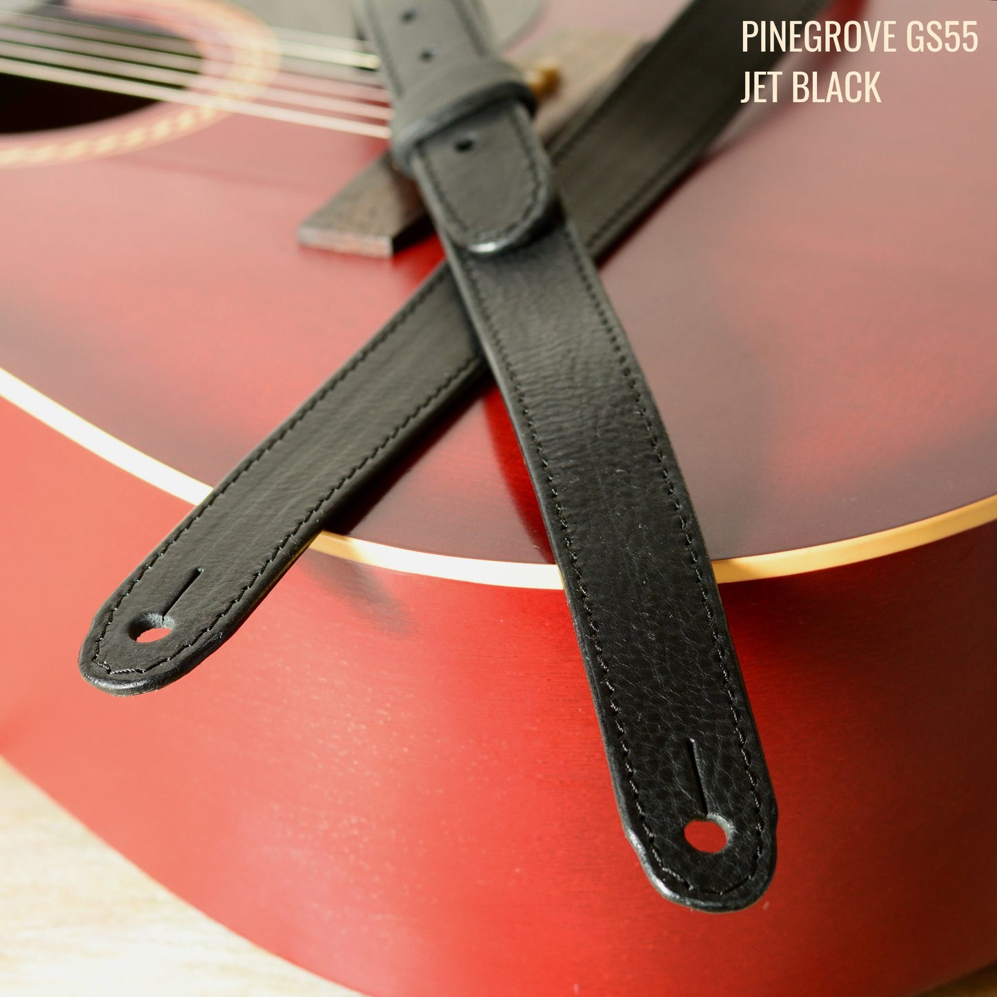 GS55 Slim Leather Guitar Strap