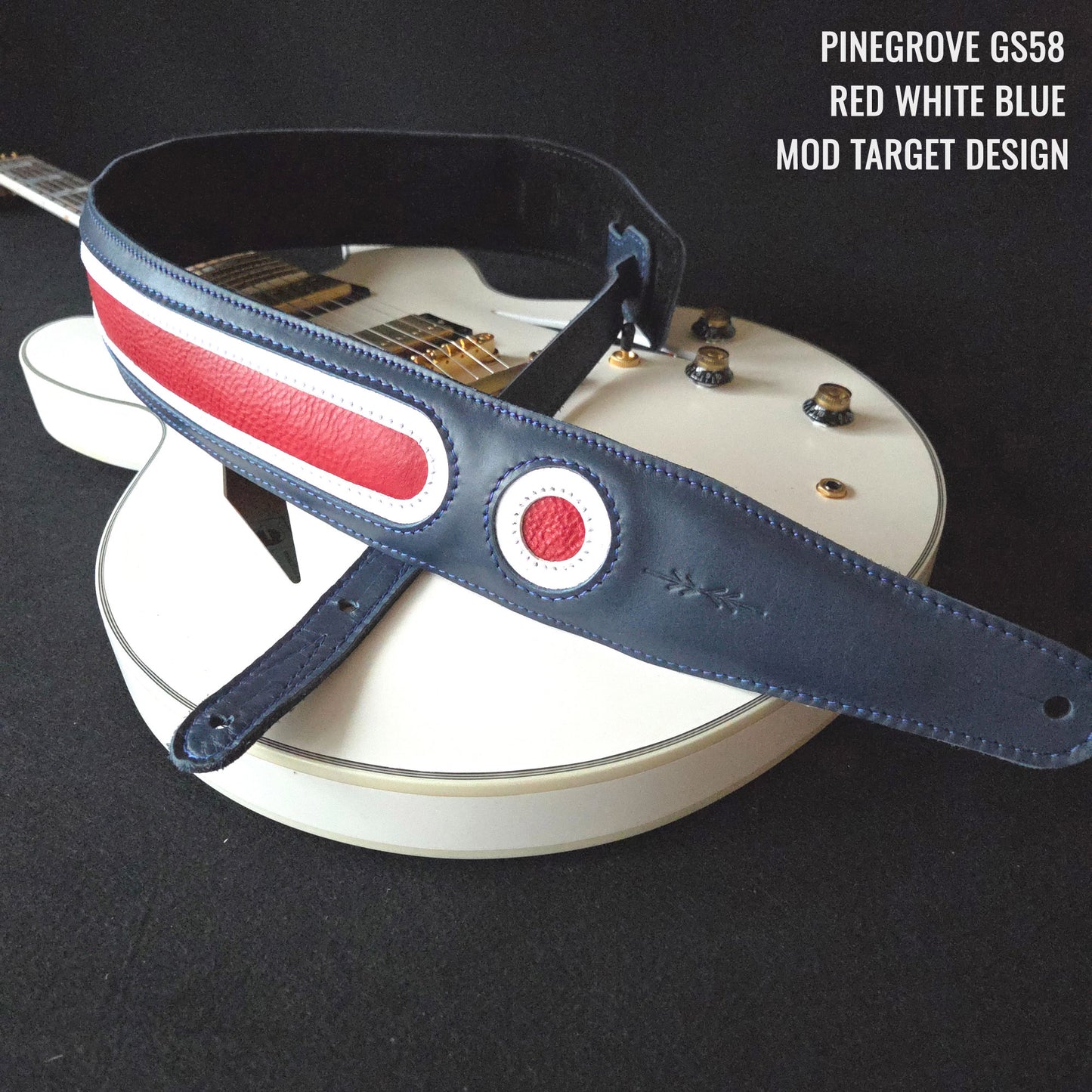 GS58T Triple Colour Guitar Strap