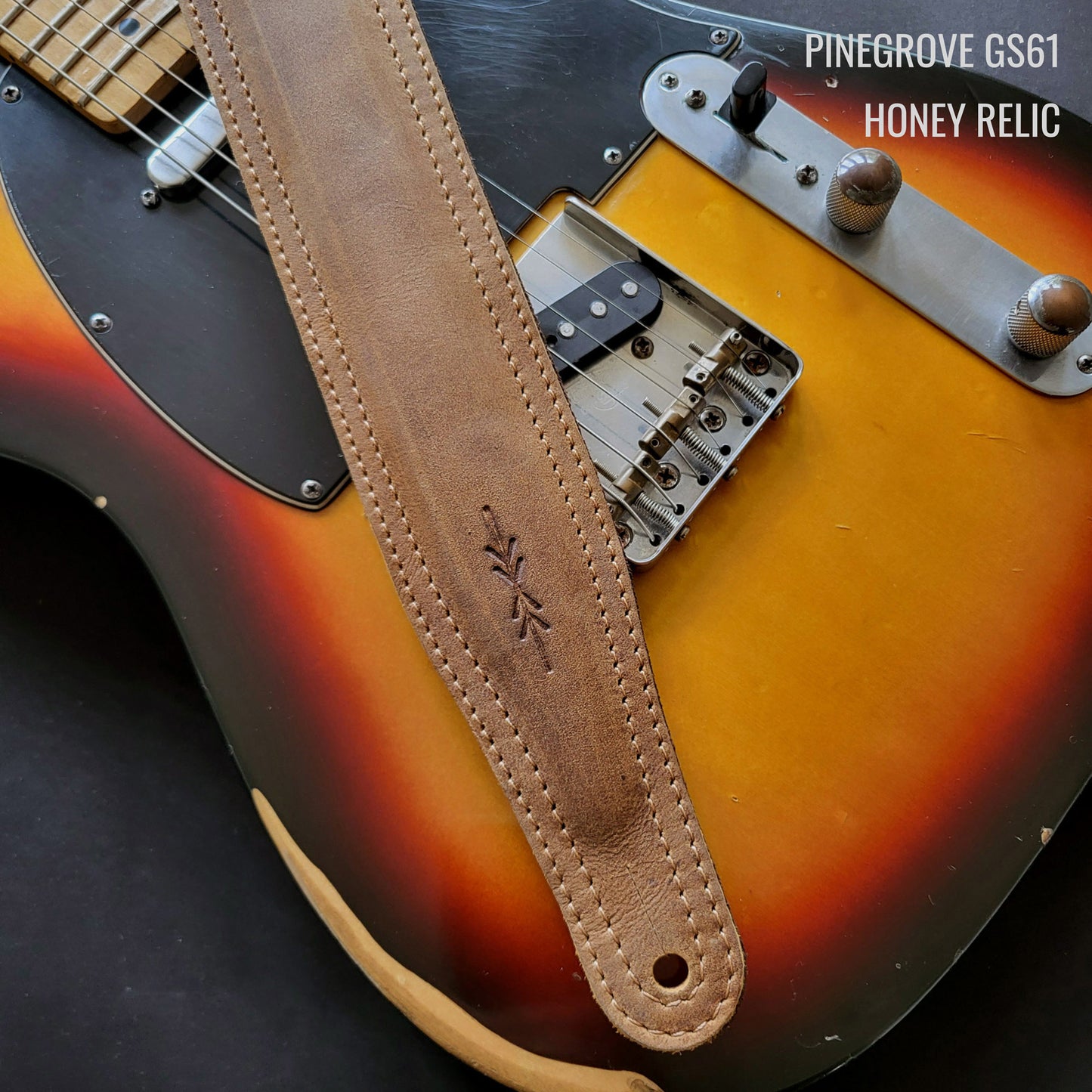GS61 Padded Guitar Strap - Smooth Leather