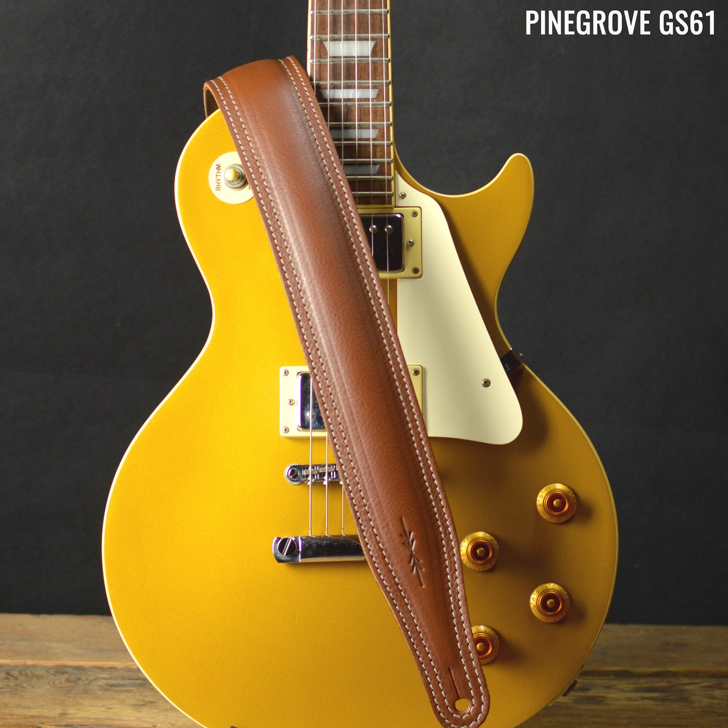 GS61 Padded Guitar Strap - Natural Leather