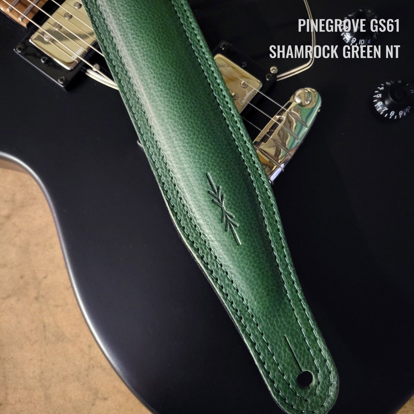 GS61 Padded Guitar Strap - Natural Leather