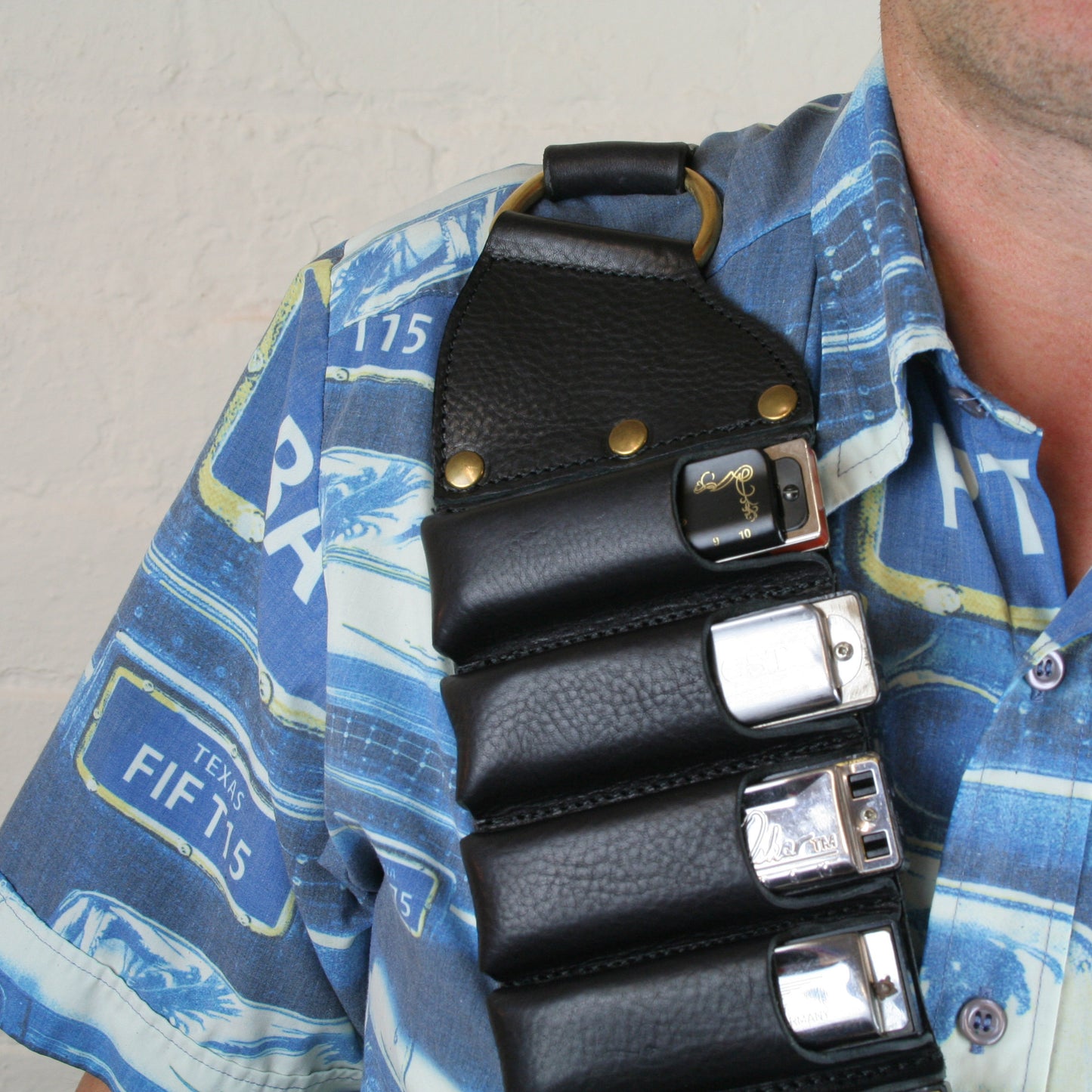 Leather Harmonica Bandolier