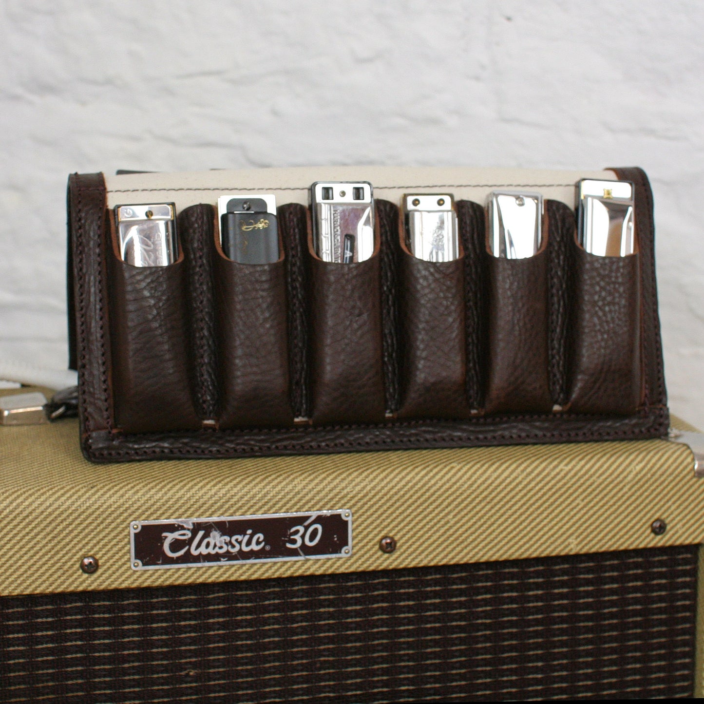 12-Pack Leather Harmonica Case
