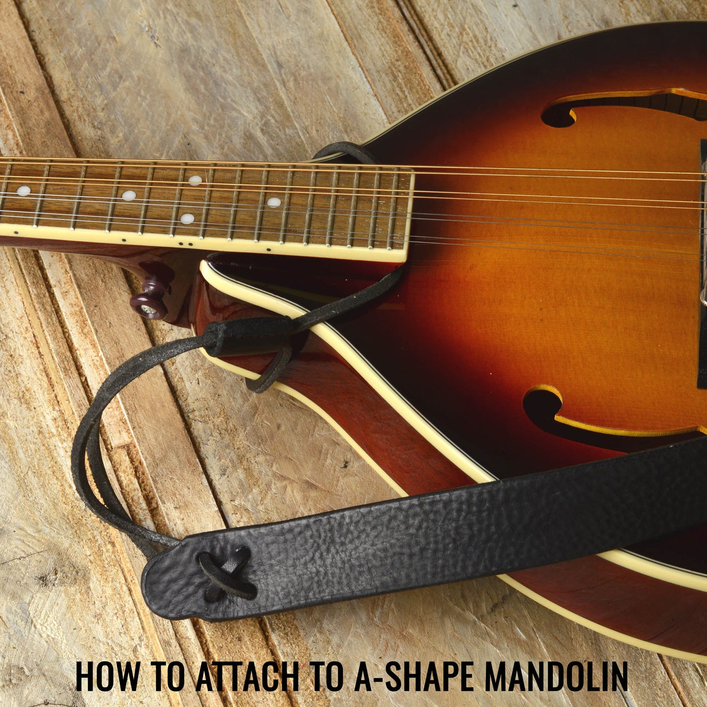MS50 Leather Mandolin Strap