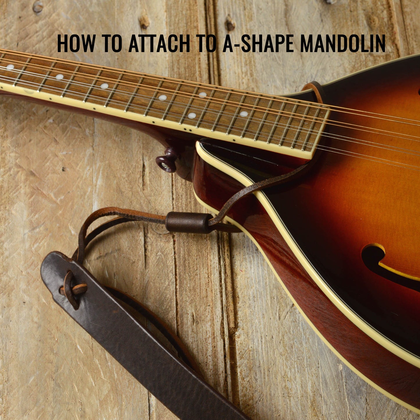 MS50 Leather Mandolin Strap