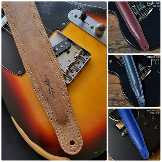 GS61 Padded Guitar Strap - Smooth Leather