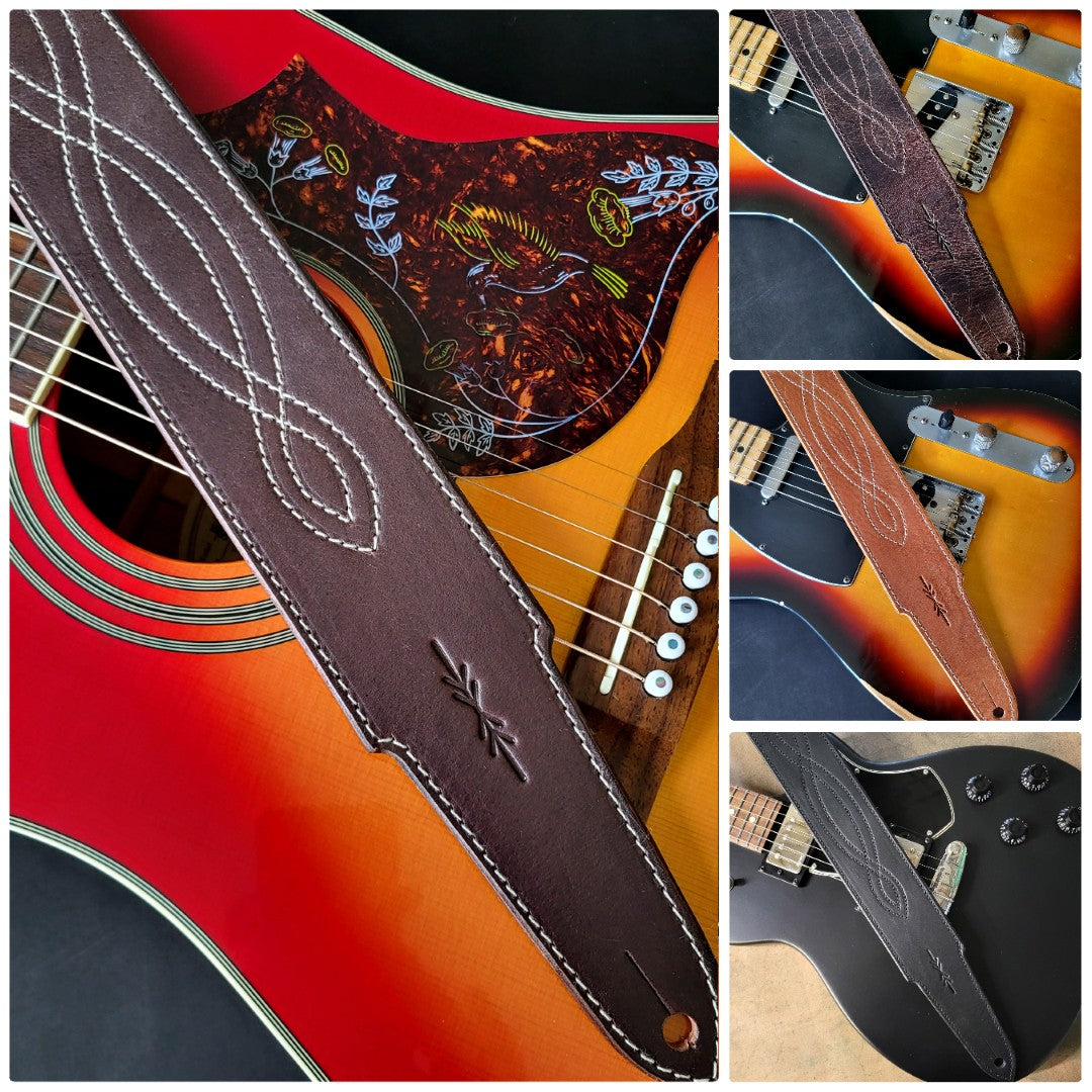 GS51 Solid Leather Guitar Strap