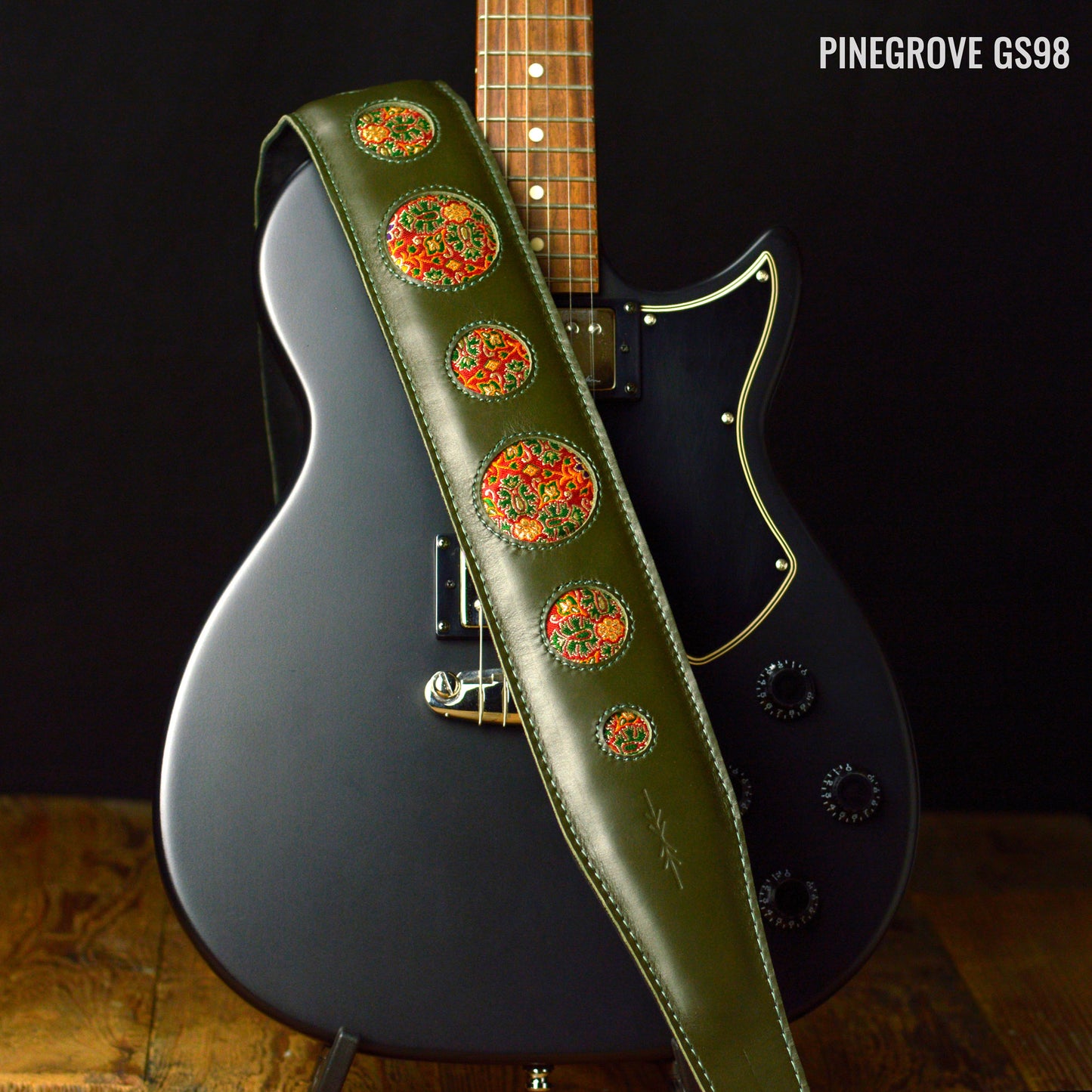 GS98 'Woodstock' Leather Guitar Strap