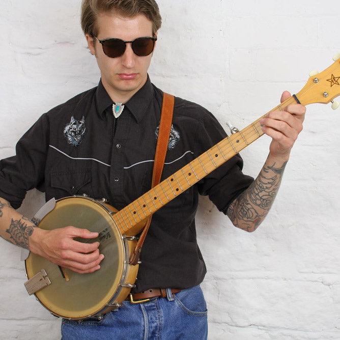 BLS52 Leather Banjo Strap