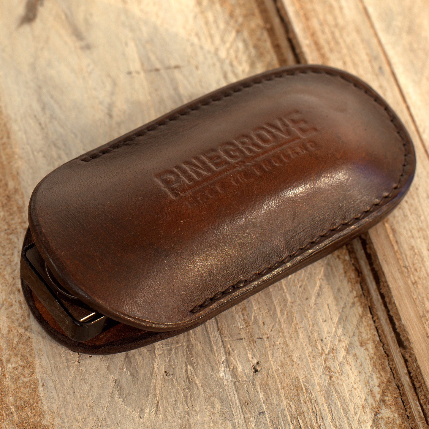 Single Harmonica Pouch - shaped leather