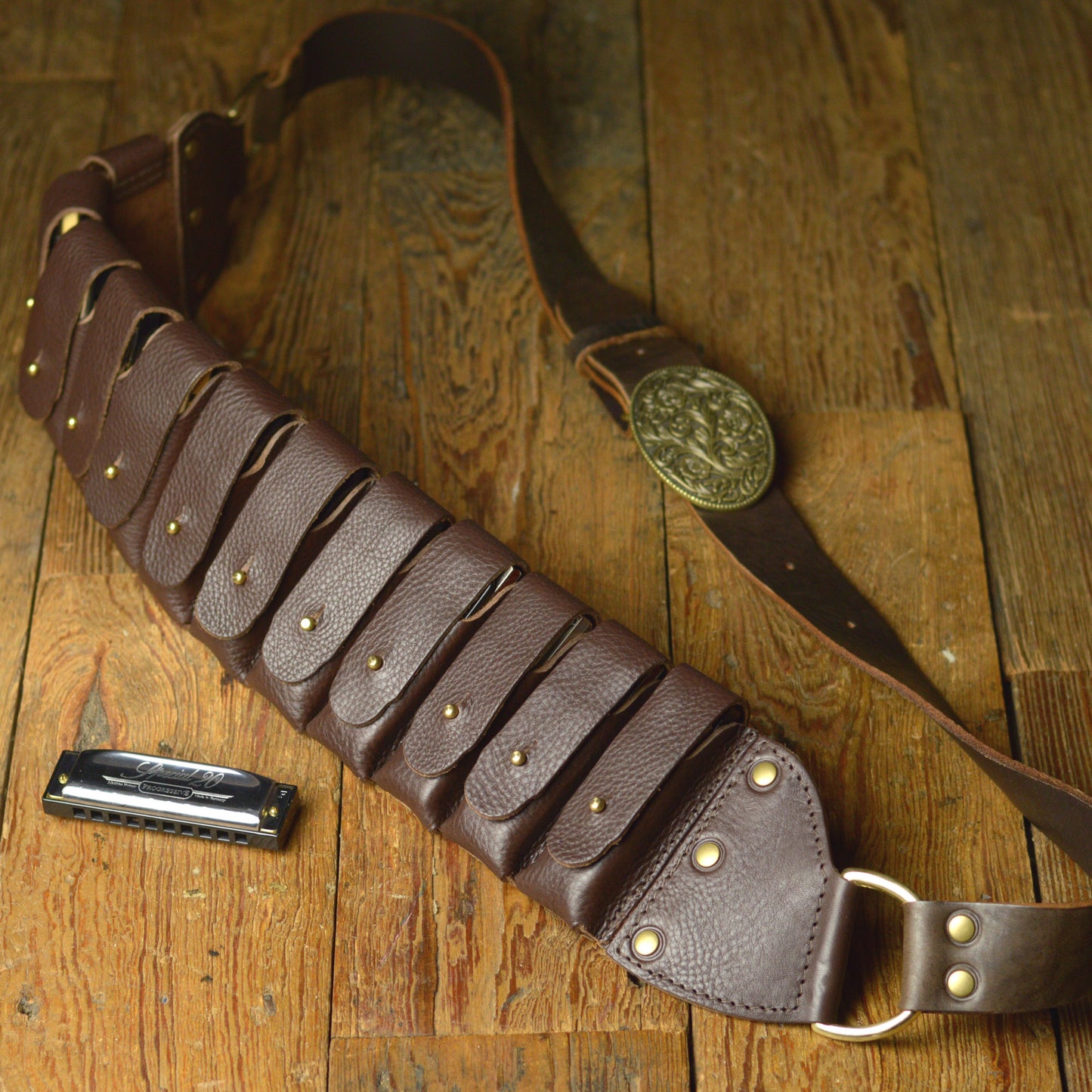 Deluxe Harmonica Bandolier