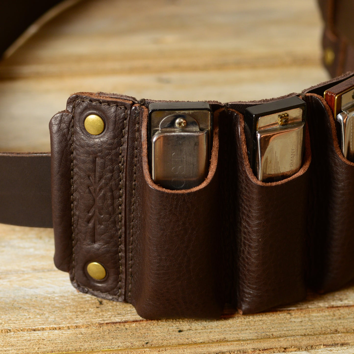 Leather Harmonica Belt
