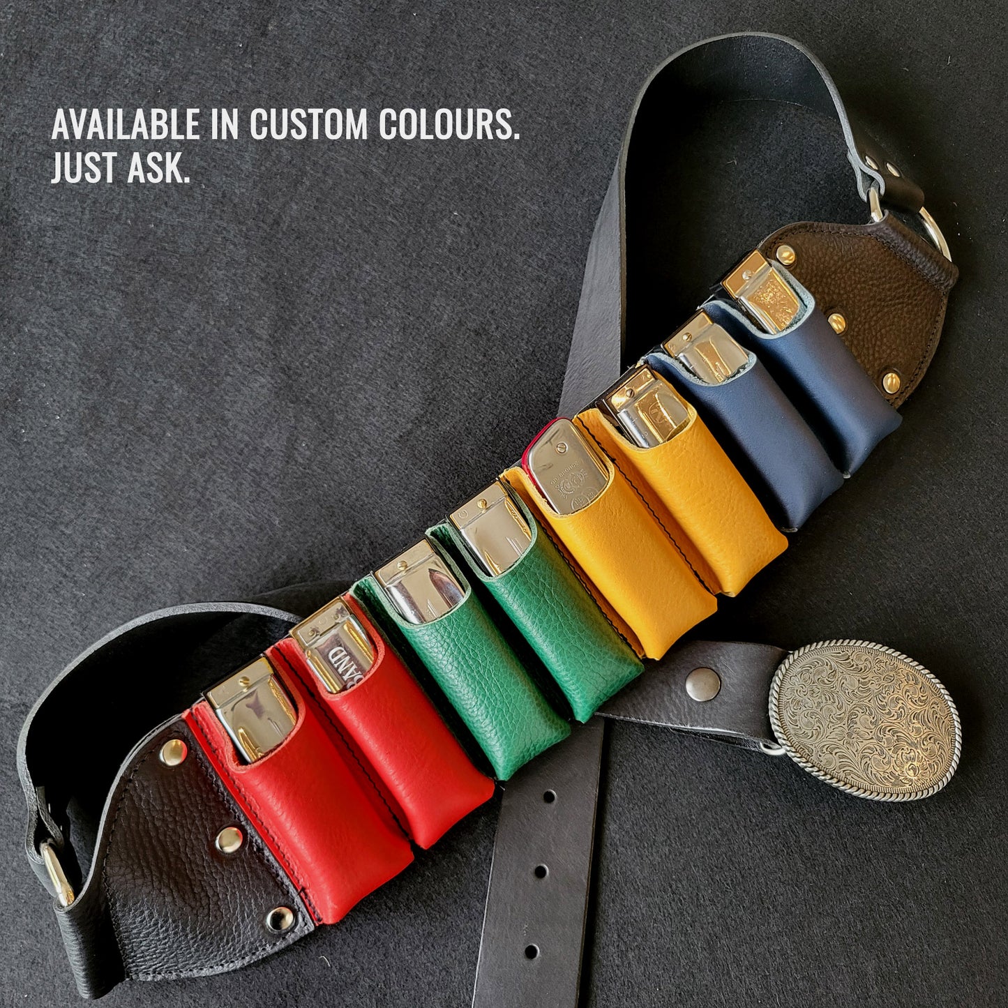 Leather Harmonica Bandolier
