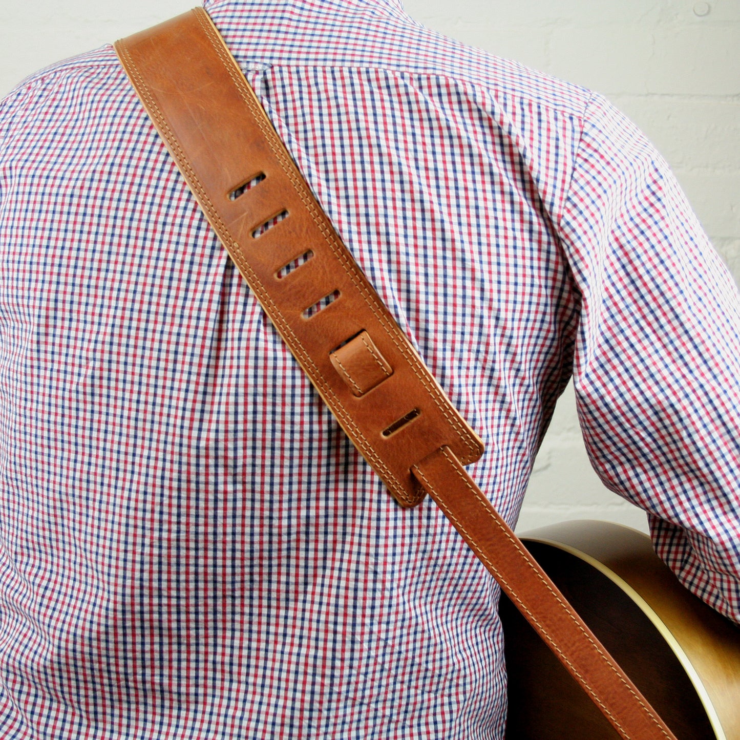 GS51 Solid Leather Guitar Strap