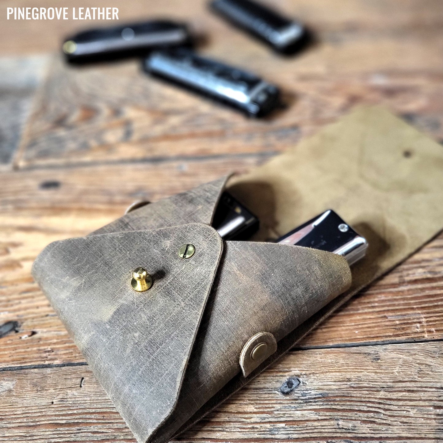 Double Harmonica Belt Pouch